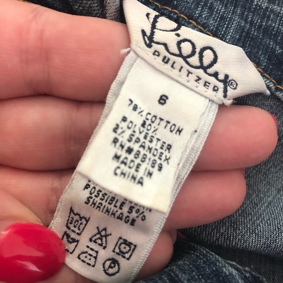 🐳 Lilly Pulitzer Jean Skirt- WORN TWICE! - Picture 3 of 3